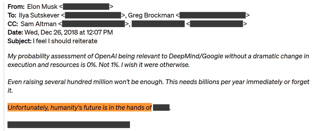 刚刚，OpenAI官方发文驳斥马斯克，自曝8年间邮件往来截图