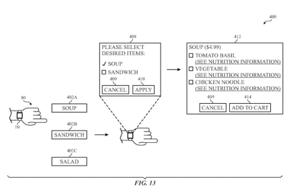 Apple Watch新专利曝光：手势智能购物功能即将实现