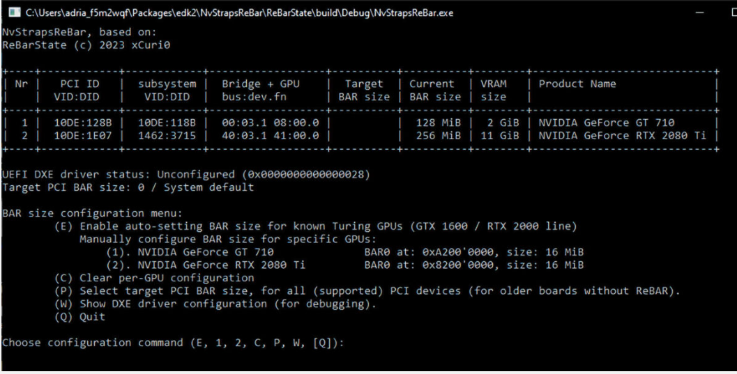 第三方 UEFI mod 实现了英伟达 GTX 16 和 RTX 20 系显卡的 ReBAR 功能开启