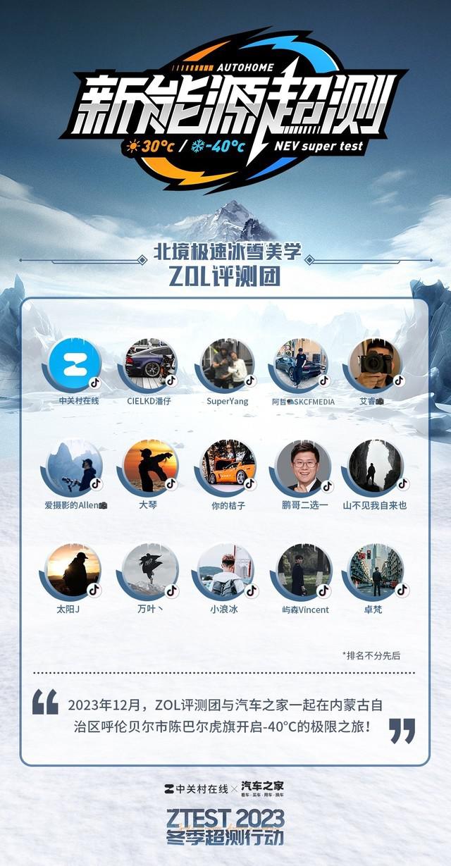 ZOL 与汽车之家联合推出冬季超级试驾，帮你解决购车疑问