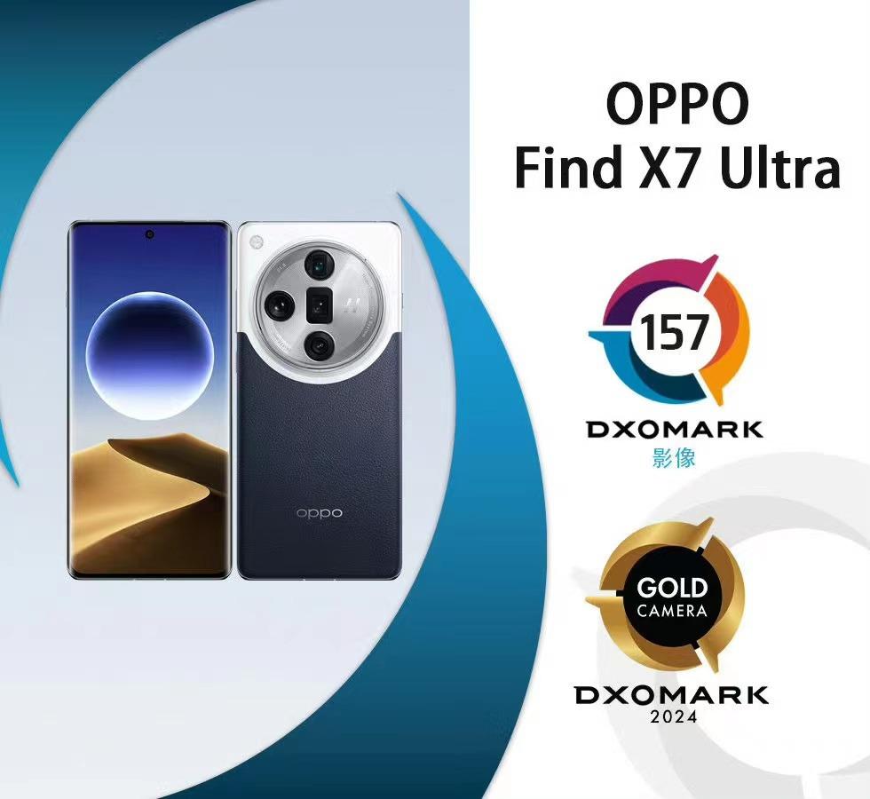 OPPO Find X7 Ultra 排名第一，成为DXOMARK 智能手机影像领先者