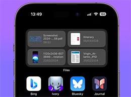 在iPhone主屏幕上快速查看最近的文件
