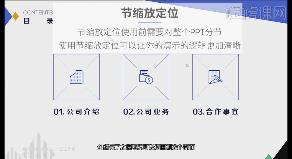 PPT中缩放的案例演示方法