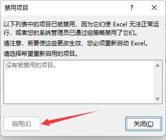 Microsoft Excel 2020插件被禁用怎么重新启用-Microsoft Excel 2020插件被禁用重新启用的方法