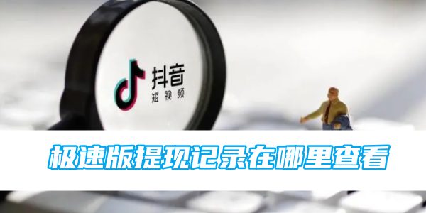 在哪里可以查看抖音极速版的提现记录？