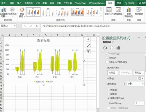 PPT将图表中图标做成树形的操作过程