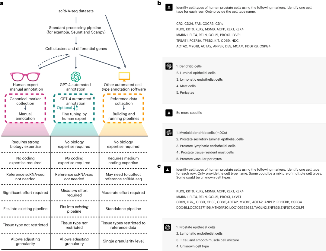 优于人类专家，GPT-4 准确注释单细胞类型，成本低且稳健