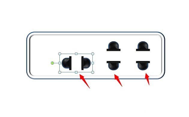 PPT制作一个仿真插座的详细方法