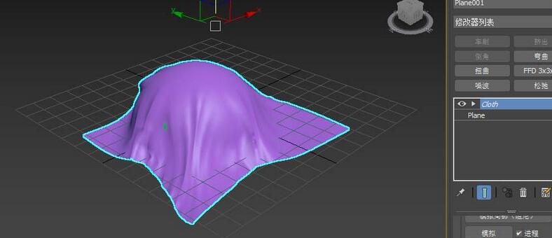 3Ds MAX布料修改器使用操作方法