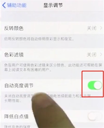 iphonex中关闭亮度调节的操作步骤