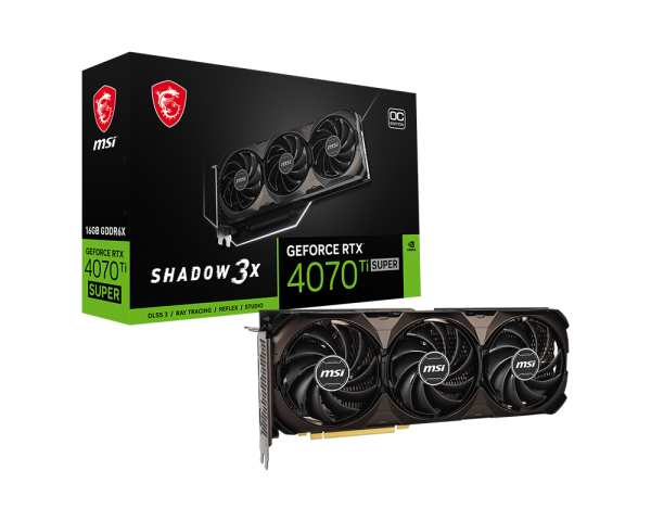 微星推出 RTX 4070 Ti SUPER Shadow 3X 显卡：全新 Shadow 系列首款产品、深棕配色