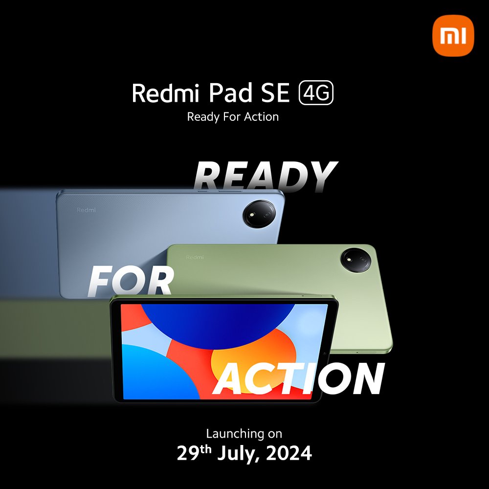 小米 Redmi Pad SE 4G 平板官宣 7 月 29 日印度发布：128GB 存储、杜比全景声扬声器