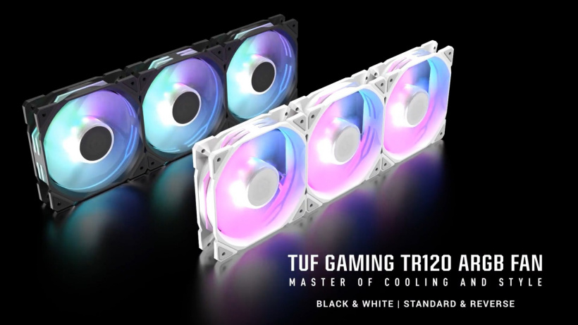 华硕 TUF GAMING TR120 雷光 12028 加厚散热风扇开售，正反叶同价 139 元起