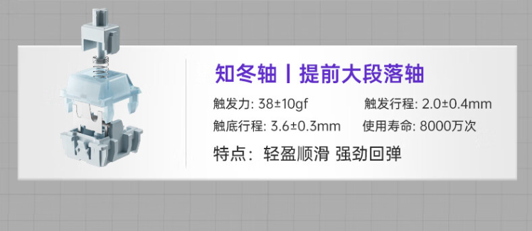 凯华知冬轴 + Gasket 结构：机械师 GK80 三模机械键盘 166 元破冰新低