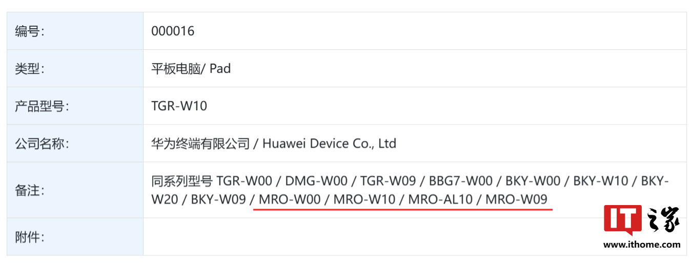 支持北斗卫星消息、原装 100W 充电器，华为新款 MatePad 平板电脑通过 3C 认证