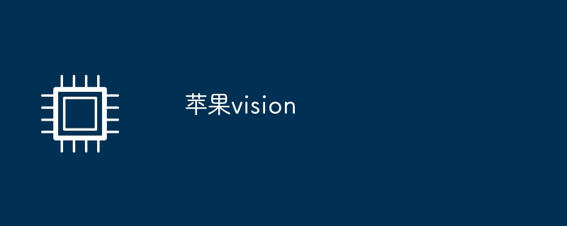 苹果vision