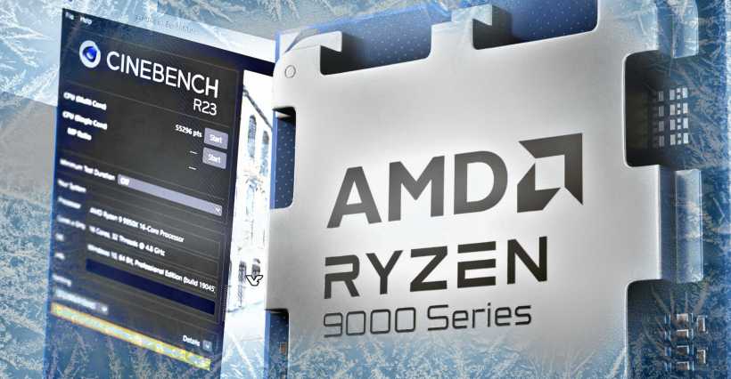 AMD 锐龙 9 9950X 超频至 6.6 GHz，CineBench R23 最高得分 55296 分