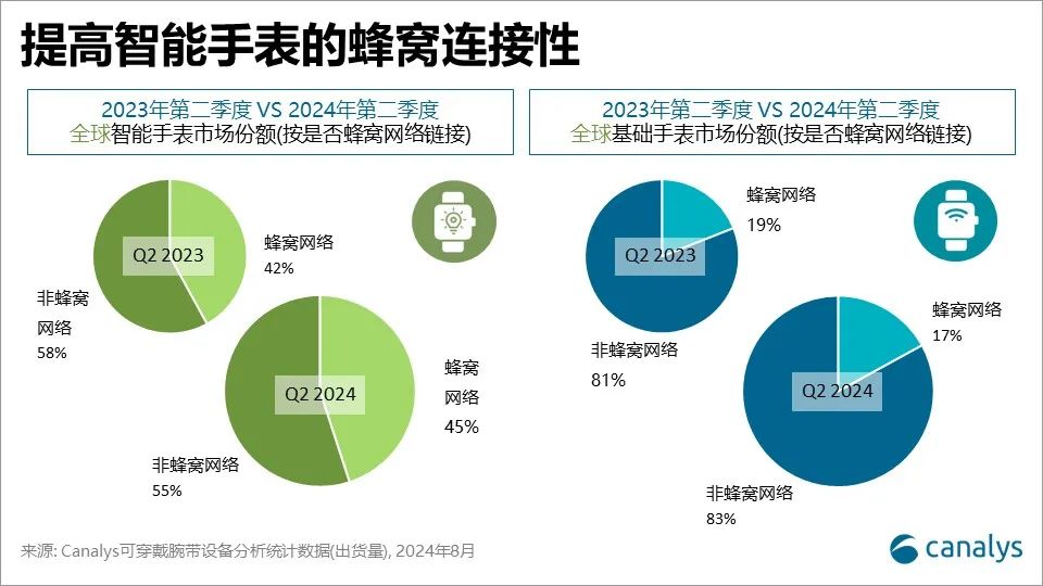 Canalys：2024年第二季度，全球可穿戴腕带设备市场增长0.2%