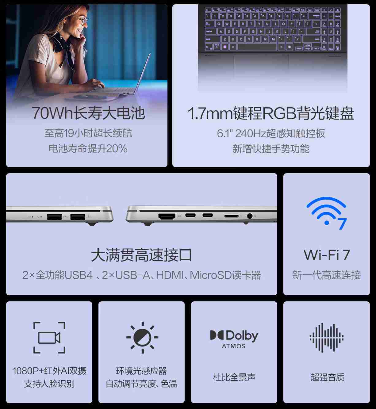 华硕 2024 款无畏 Pro15 骁龙 X Plus 版笔记本开售：32GB+1TB，6999 元