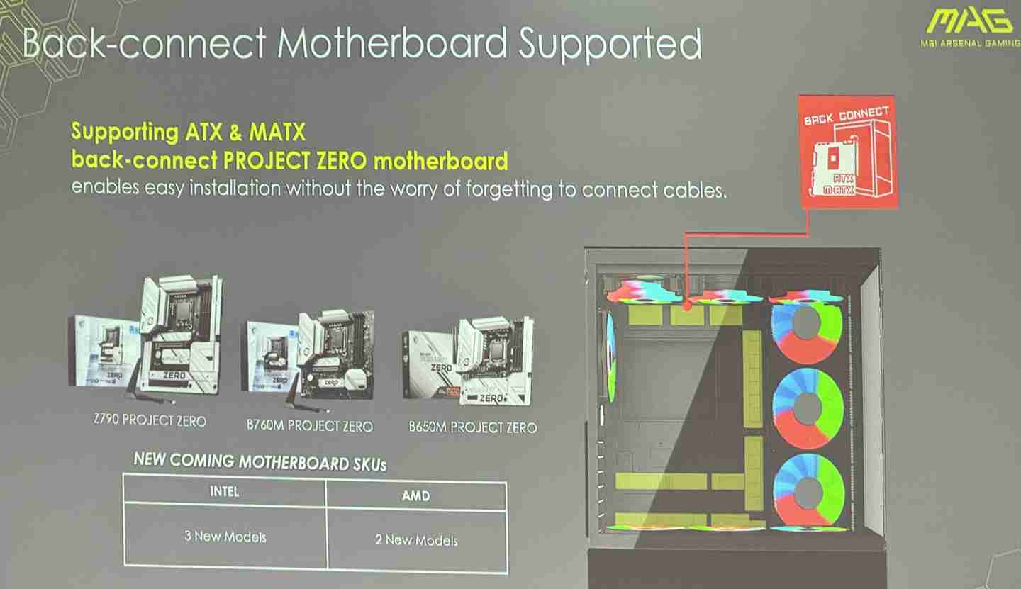 微星预告 PROJECT ZERO 背插主板新品：英特尔平台 3 款、AMD 平台 2 款