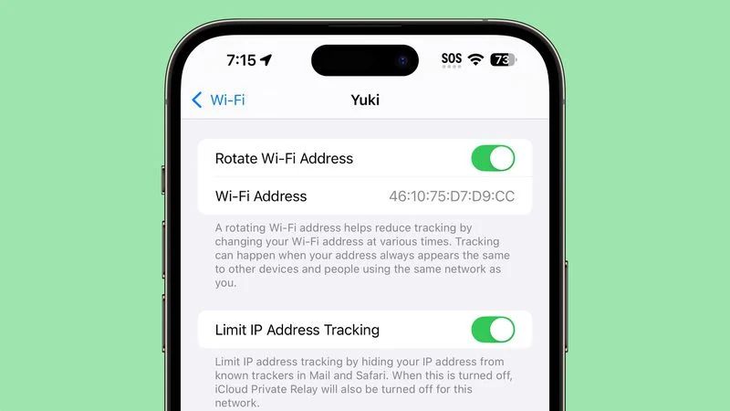 苹果 iOS 18 防追踪再升级：用户可随机更改 Wi-Fi 地址