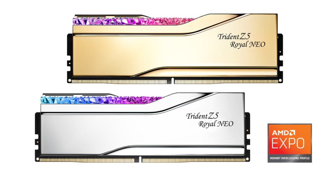 芝奇推出 DDR5-8000 旗舰 Trident Z5 Royal Neo 皇家戟 EXPO 系列内存