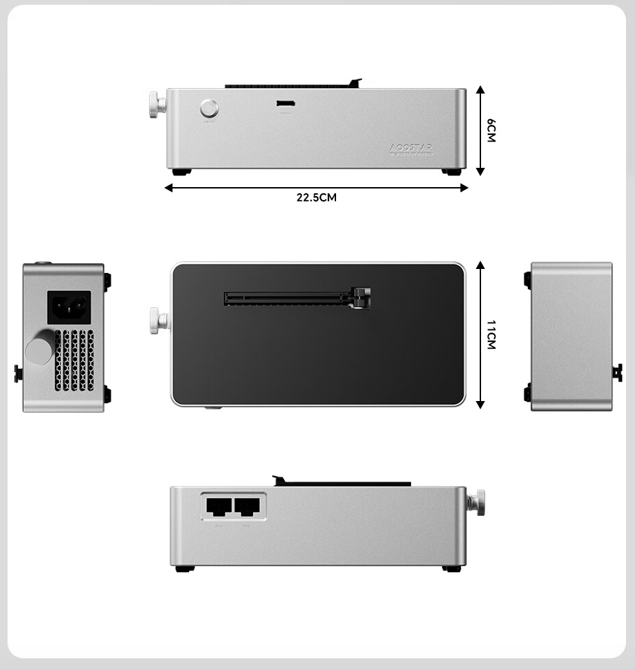 天钡 AG01 OCuLink 显卡坞今晚首销：400W 电源、支持 TGX 热插拔，699 元