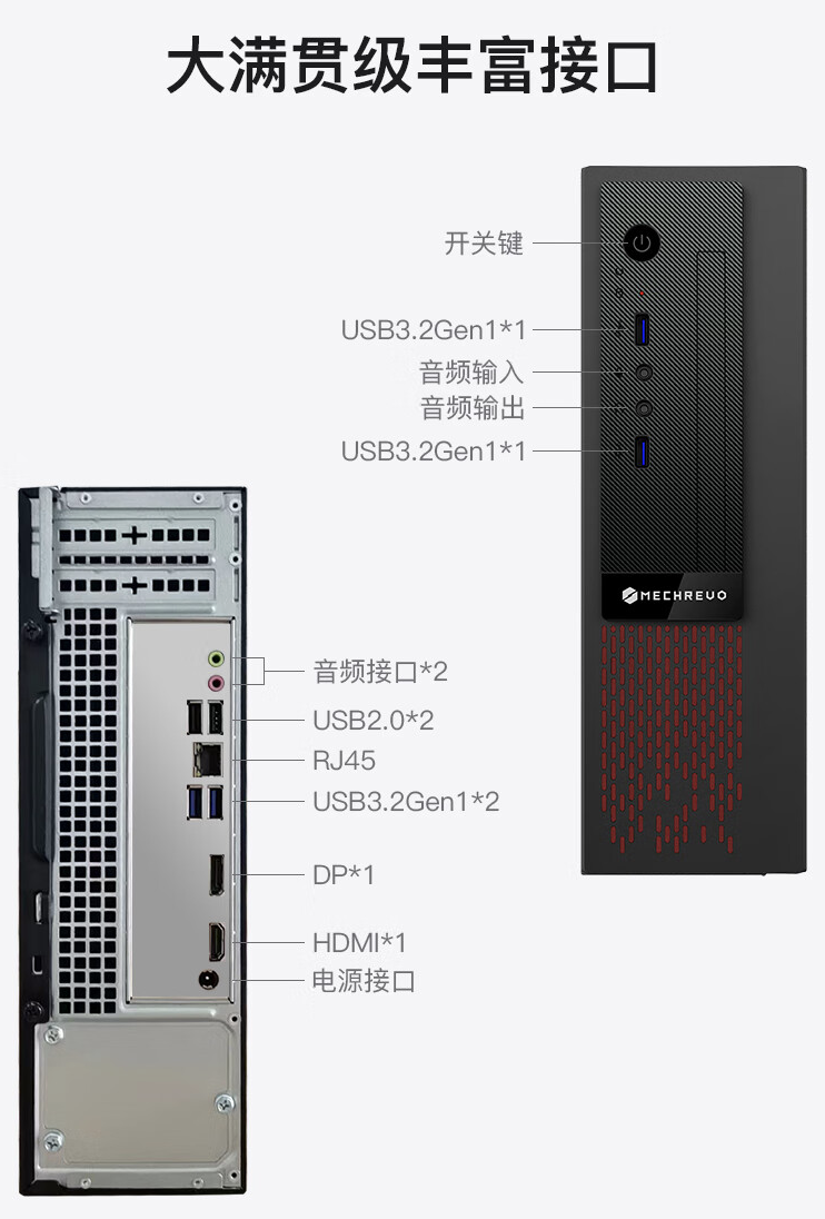 机械革命 M5s 商用台式机开售：i5-13420H + 16G + 512G 售 2199 元