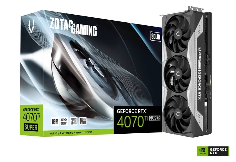 AD102 核心、3.5 槽厚度，索泰海外推出 RTX 4070 Ti SUPER SOLID 系列显卡