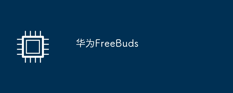 华为FreeBuds