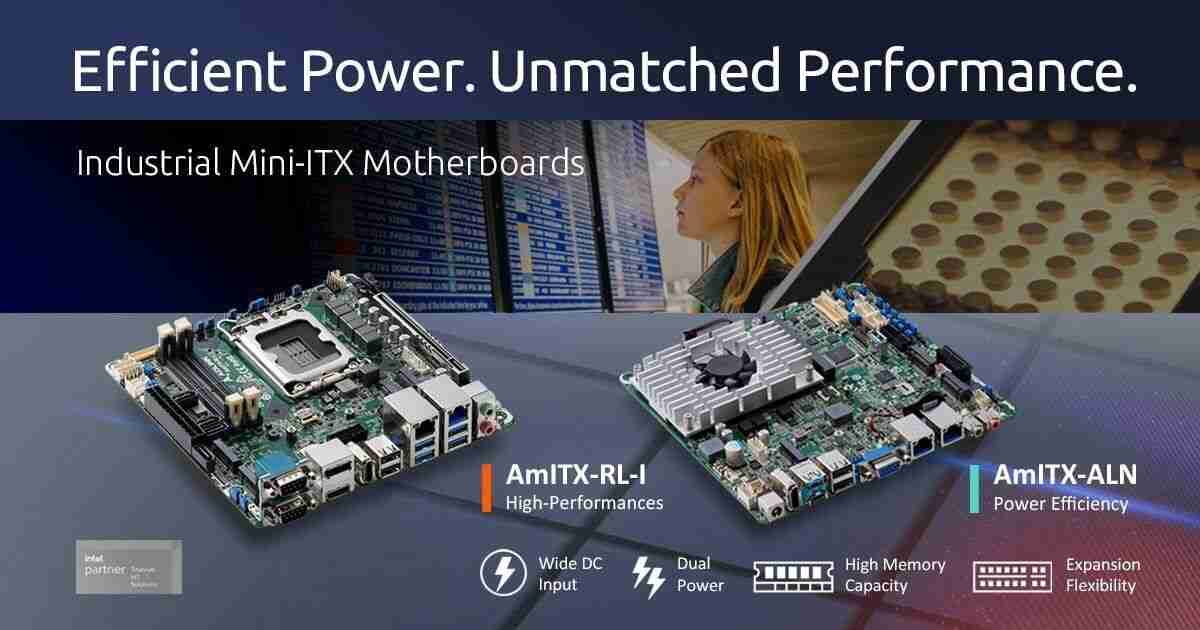 凌华推出两款 AmITX Mini-ITX 主板：双网口，最高支持 64GB DDR5 4800MHz 内存