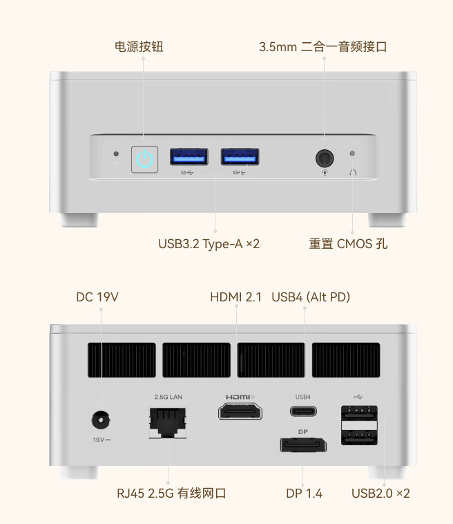 铭凡 UM870 Slim 迷你主机开售：R7-8745H 准系统售 1959 元