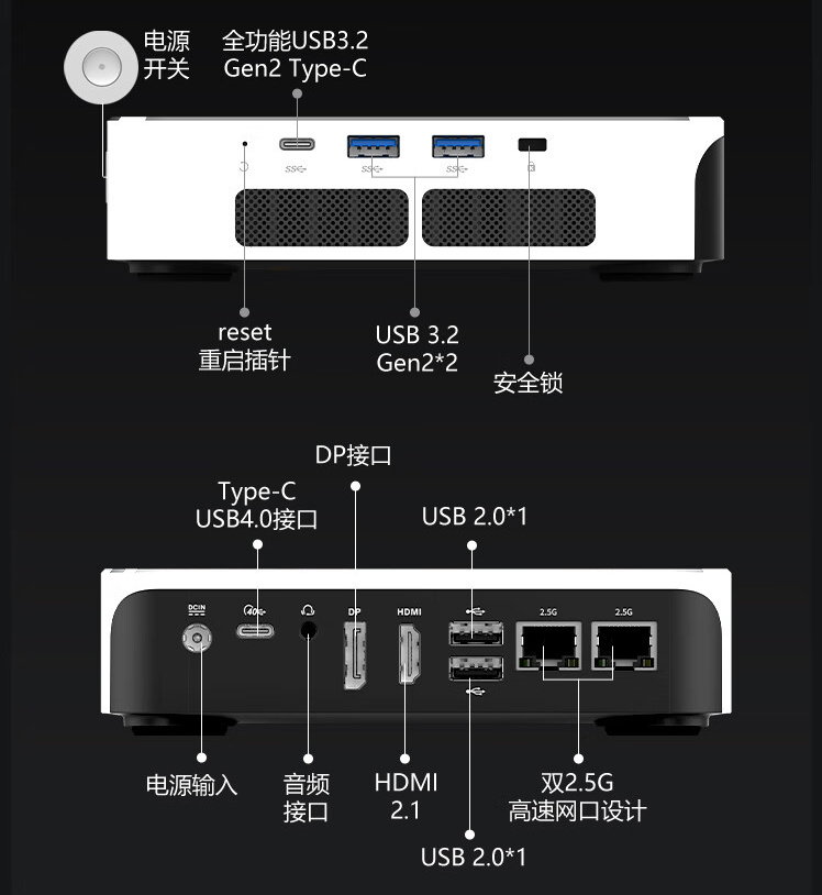 3599 元，机械革命 imini Pro830 白色暴风雪版迷你主机发布