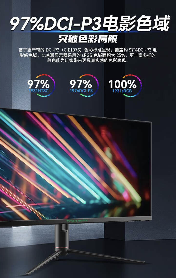 泰坦军团推出“P32A2S2”31.5 英寸显示器：2K 240Hz，2299 元