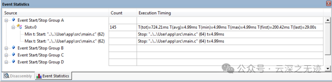 如何计算中断函数的执行时间
