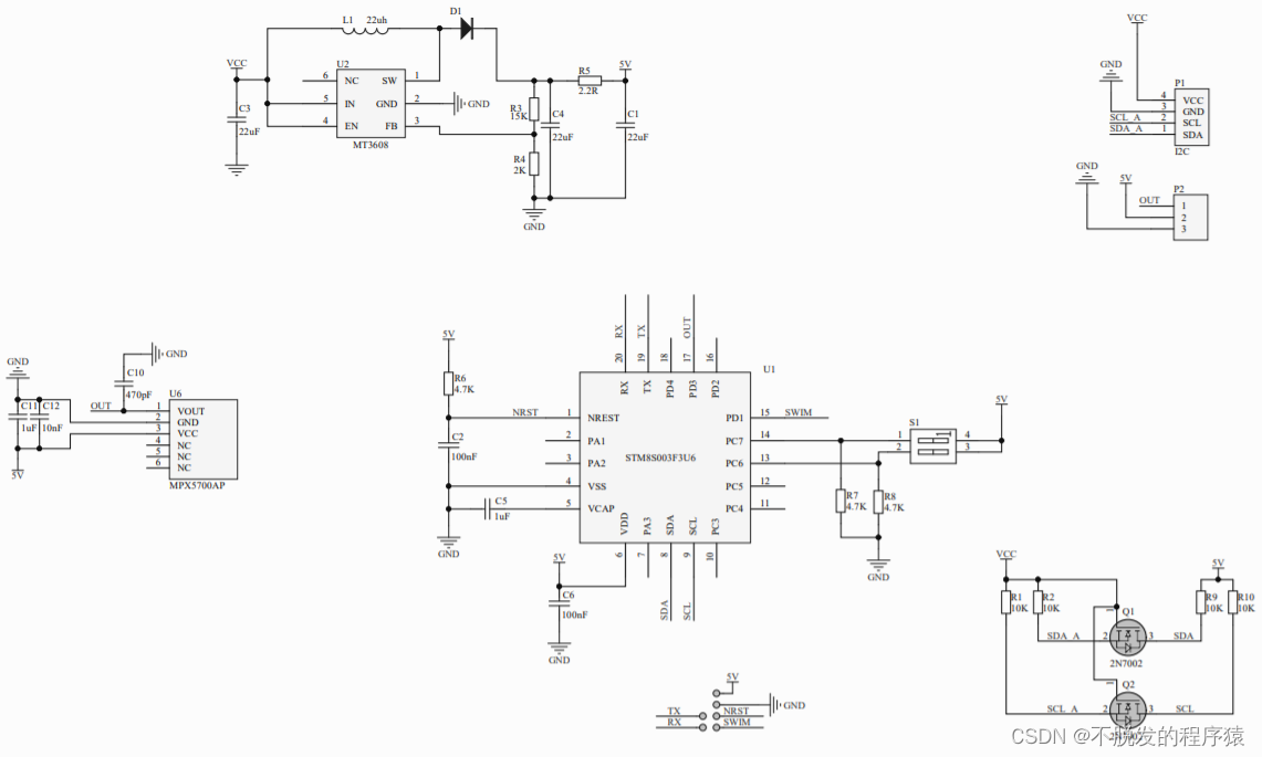 Arduino驱动MPX5700AP气压传感器（压力传感器）