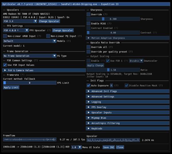 AMD RX 7800 XT使用FSR 4：《光与影》1440p超100帧高于原生