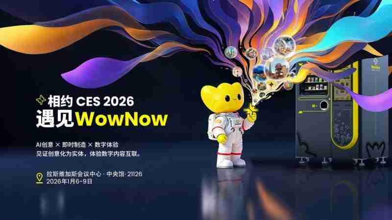 WowNow 即将亮相 CES 2026:以AI 柔性制造连接消费创意