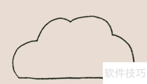 彩虹云简笔画教程及绘制技巧