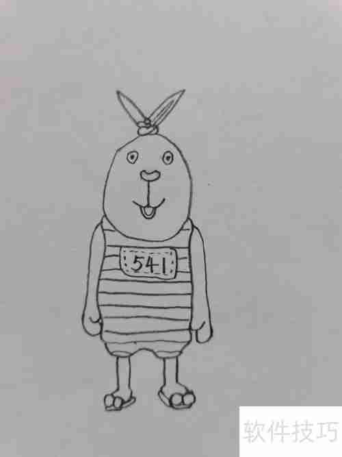 越狱兔:简单又可爱的兔子画法教程