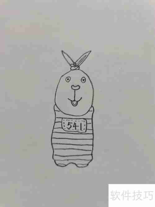 越狱兔:简单又可爱的兔子画法教程
