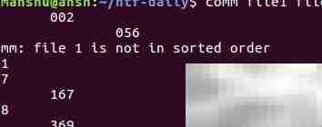 comm命令使用技巧