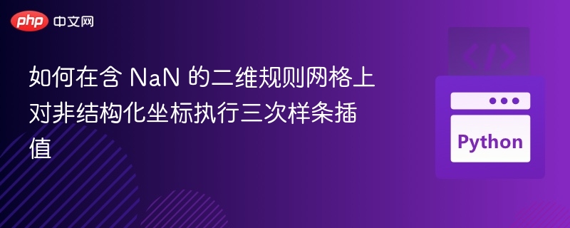 含 NaN 二维网格三次样条插值方法
