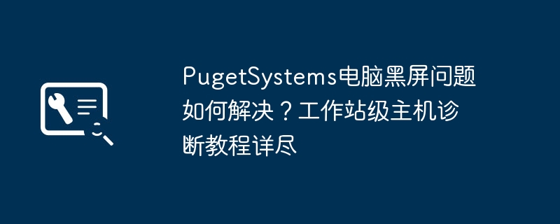 PugetSystems电脑黑屏问题如何解决?工作站级主机诊断教程详尽