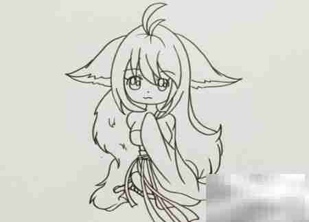 涂山雅雅简笔画教程