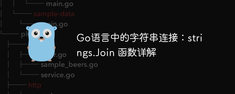 Go语言strings.Join用法解析