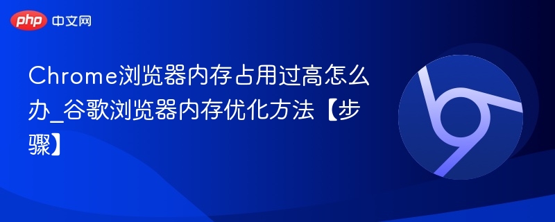 Chrome内存占用过高怎么解决？优化方法步骤详解