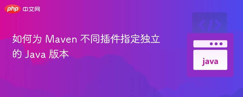 Maven多插件指定独立Java版本方法