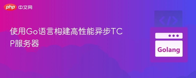 Go语言打造高性能异步TCP服务器教程
