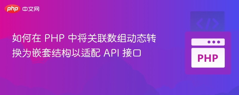 PHP动态构建嵌套数组适配API接口方法